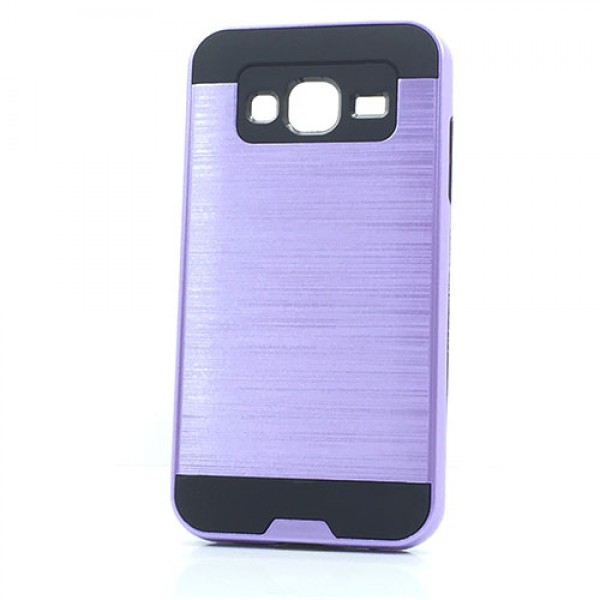 Samsung Galaxy J3 / Galaxy Amp Prime Iron Shield Hybrid Case (Purple)